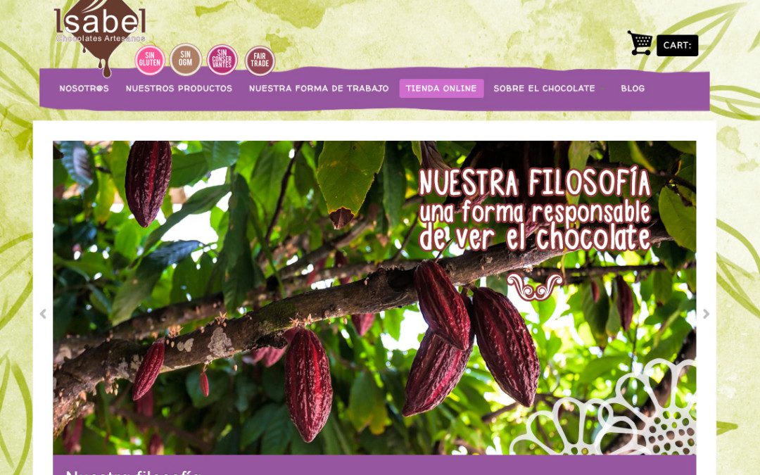 Diseño de tienda online autogestionable para Chocolates Artesanos Isabel