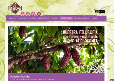Diseño de tienda online autogestionable para Chocolates Artesanos Isabel