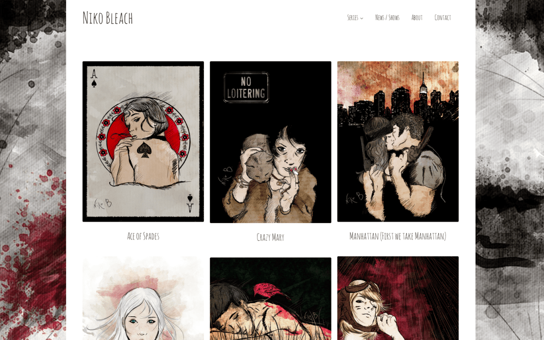 Portfolio web ilustraciones Niko Bleach