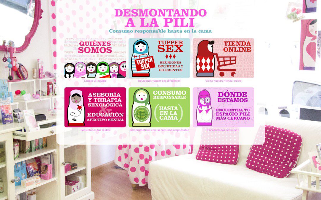 Diseño web de tienda online para Desmontando a la Pili