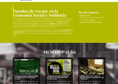 Diseño Magazine online del Mercado Social Aragón